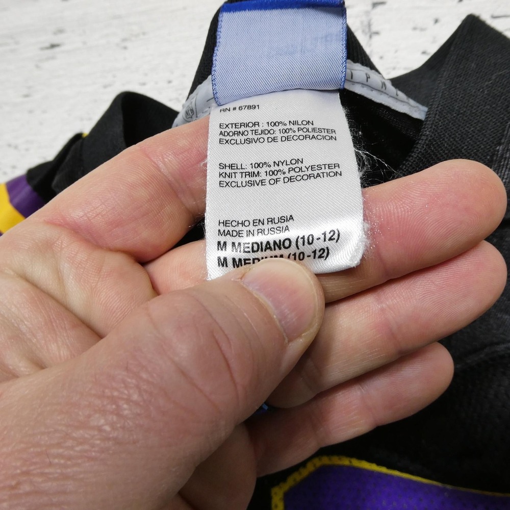 Minnesota Vikings Football Jersey Boys Medium Black NFL Reebok Sharper 42 - Picture 7 of 11
